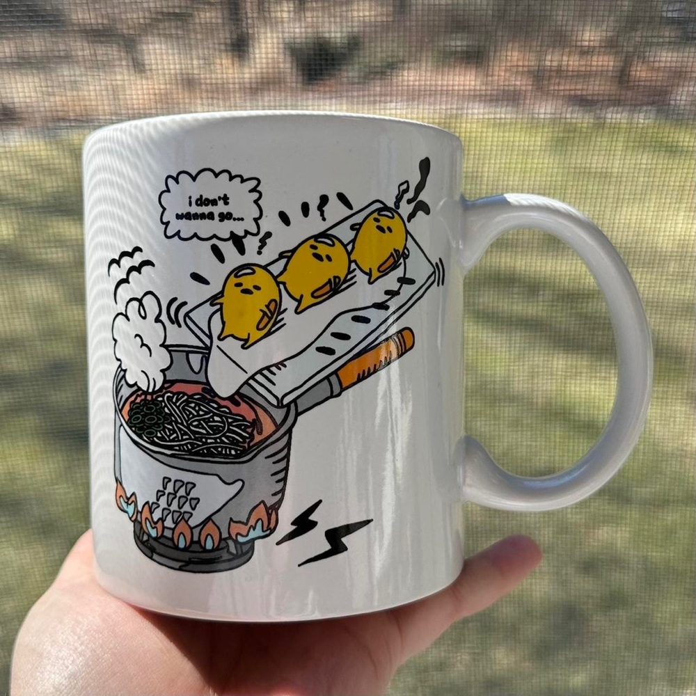 Gudetama Sanrio I Don’t Want To Ramen Mug Cup